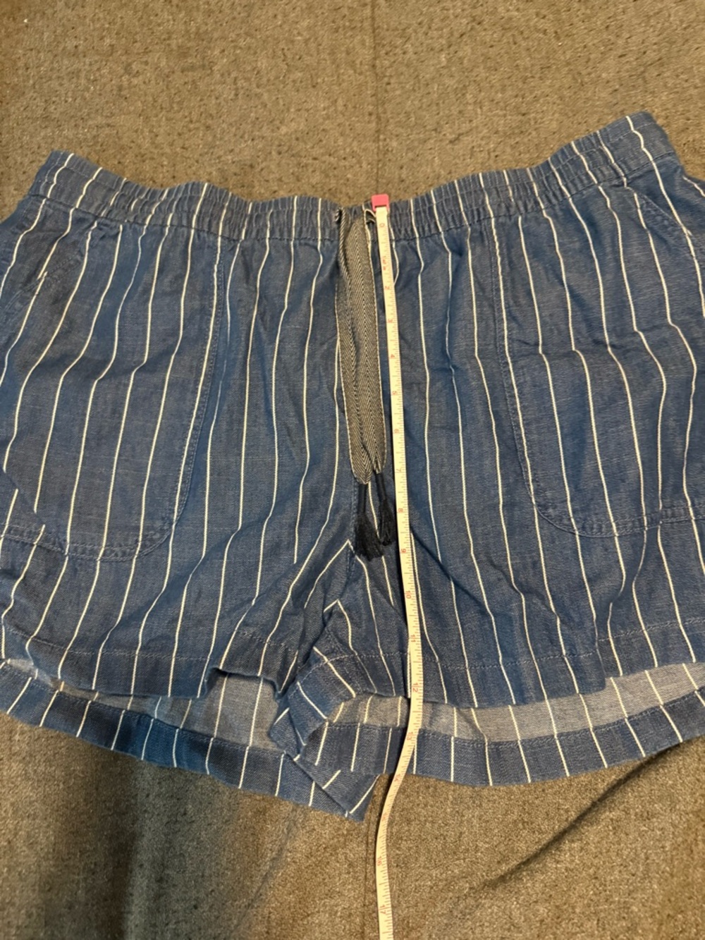 J. Crew stripe drawstring shorts, L - Picture 6 of 6